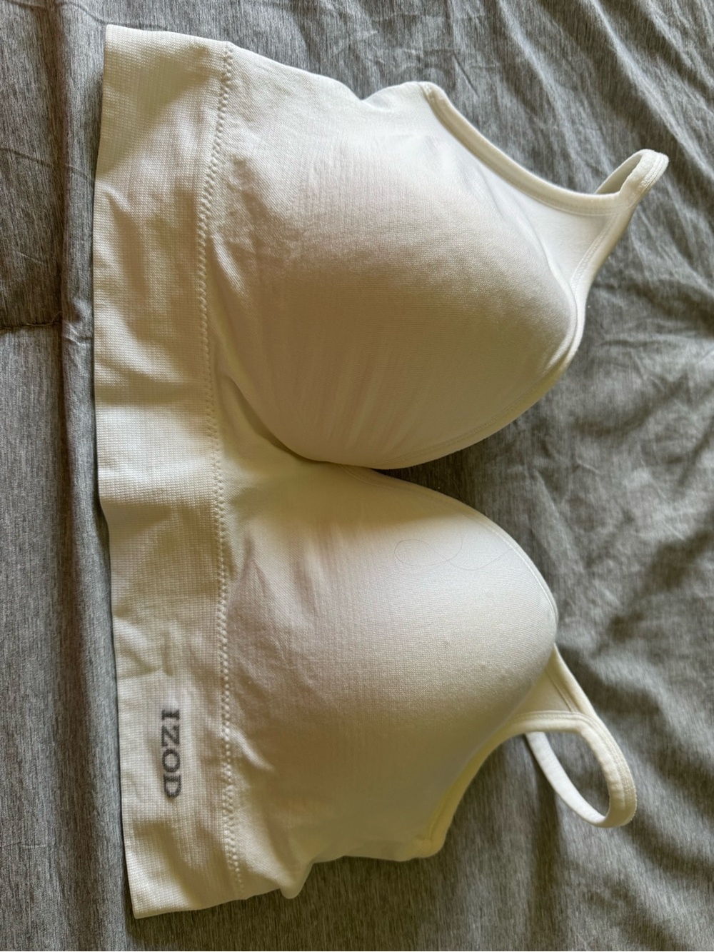 Izod Seamless White Wireless Everyday Bra